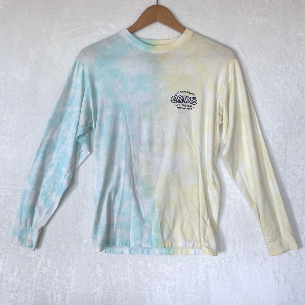 Vans Classic Fit Tie Dye Long Sleeve T Shirt Men Size Small Keep Art Alive